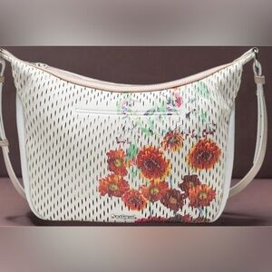 NEW Desigual Die Cut Floral Handbag
